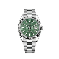 Thumbnail for Rolex Datejust 126334 Stainless Steel Green Motif Dial Oyster