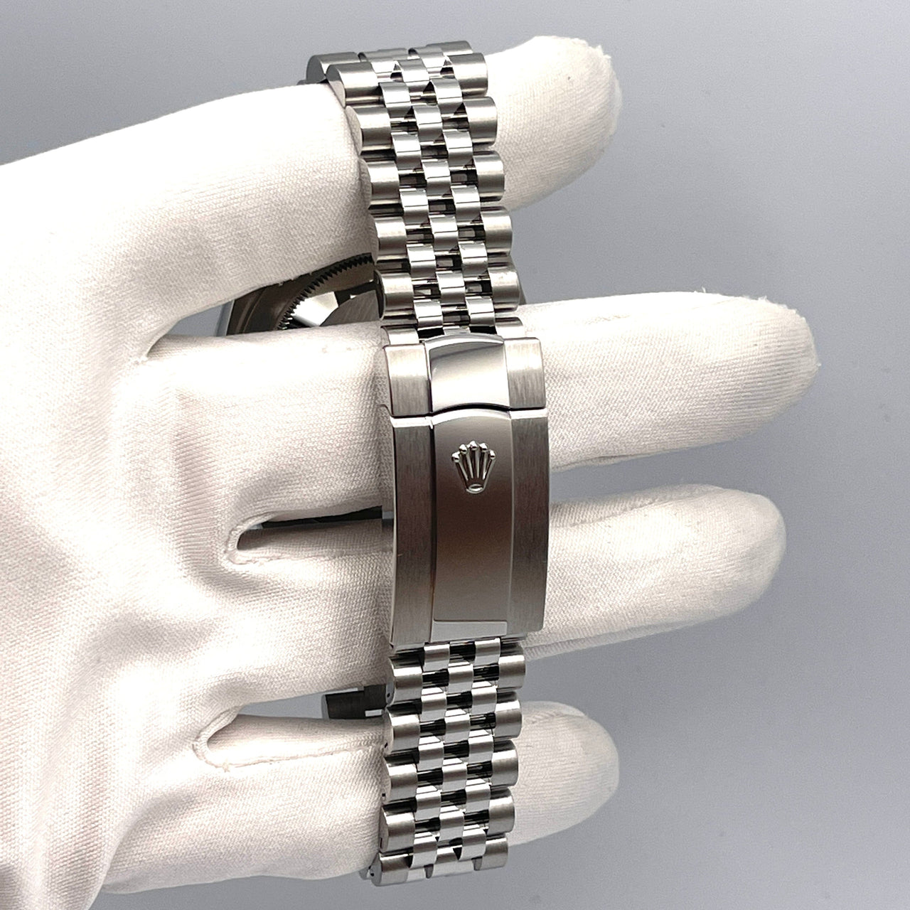 Luxury Watch Rolex Datejust 41 Stainless Steel & White Gold Slate Diamond Dial Jubilee 126334 Wrist Aficionado