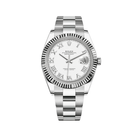 Luxury Watch Rolex Datejust 41 White Gold & Stainless Steel White Dial 126334 Wrist Aficionado