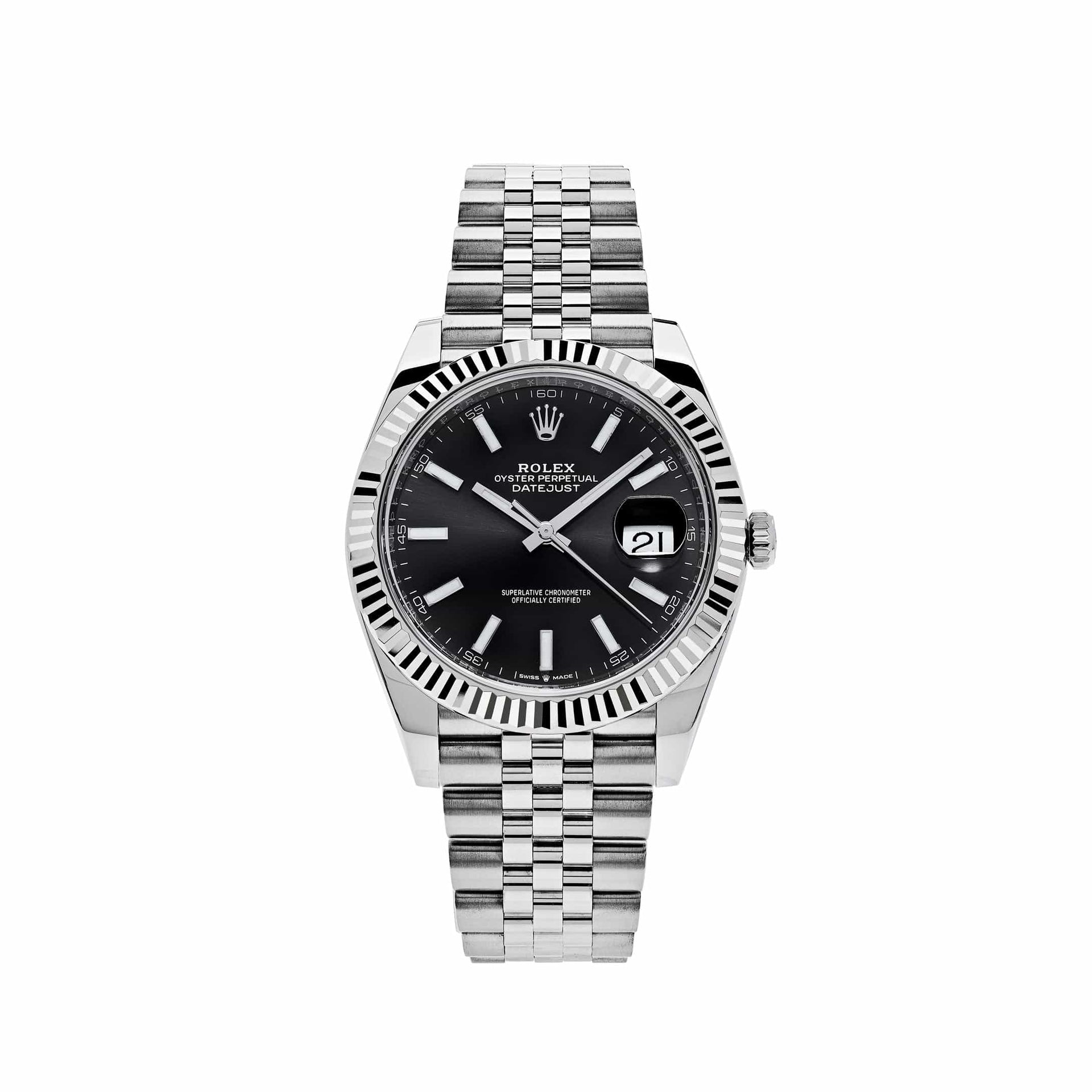 Rolex Datejust 41 126334 Stainless Steel Black Dial Jubilee