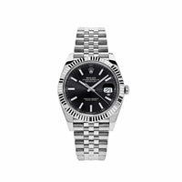 Thumbnail for Luxury Watch Rolex Datejust 41 Steel & White Gold Black Dial Jubilee 126334 Wrist Aficionado