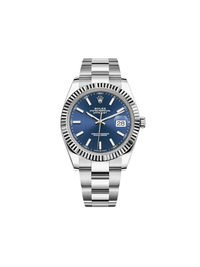 Thumbnail for Luxury Watch Rolex Datejust 41 White Gold & Stainless Steel Blue Dial 126334 Wrist Aficionado