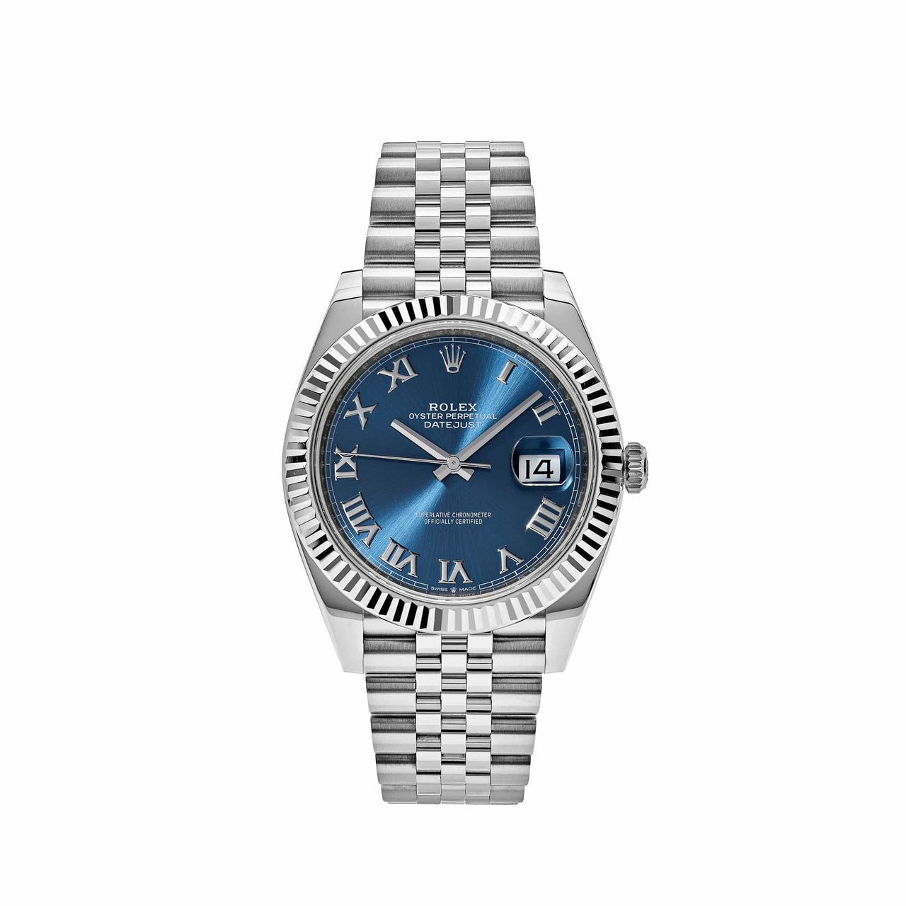 Rolex Datejust 126334 Stainless Steel White Gold Blue Dial Jubilee (2022)