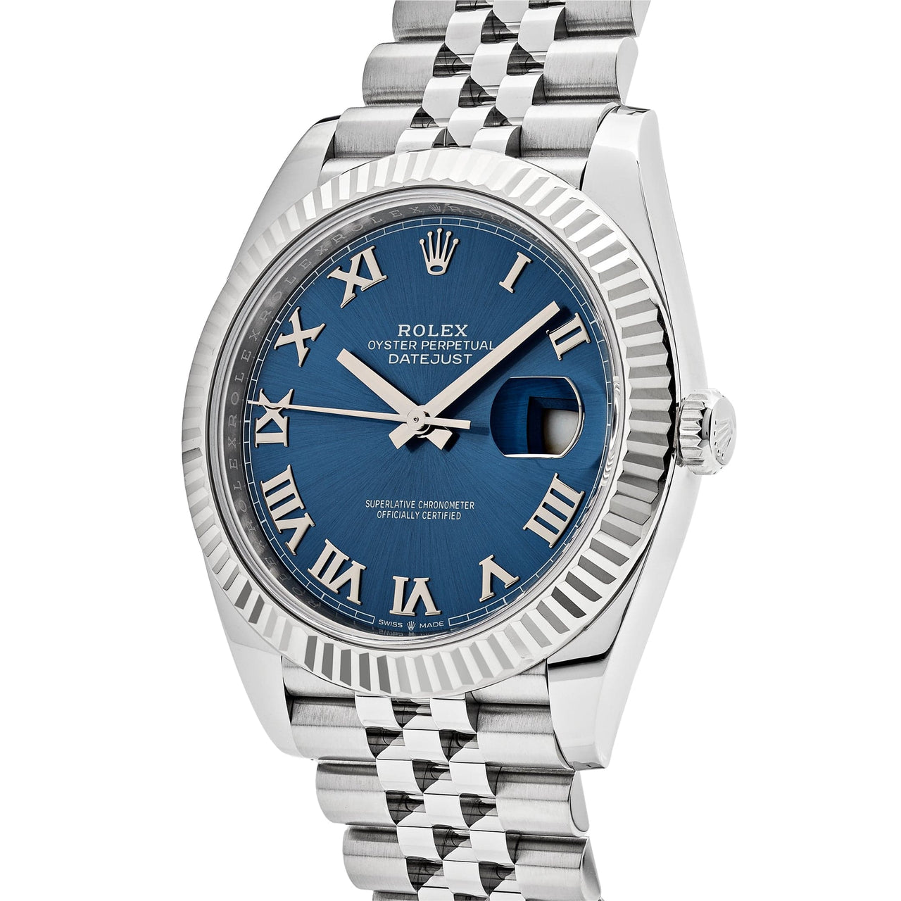 Rolex Datejust 126334 Stainless Steel White Gold Blue Dial Jubilee (2022)