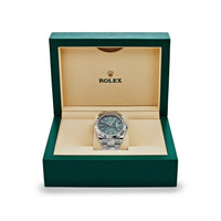 Thumbnail for Rolex Datejust 126334 Stainless Steel and White Gold Mint Green Dial Oyster