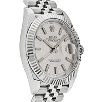 Thumbnail for Rolex Datejust Stainless Steel / White Gold Silver Index Dial Jubilee 126334