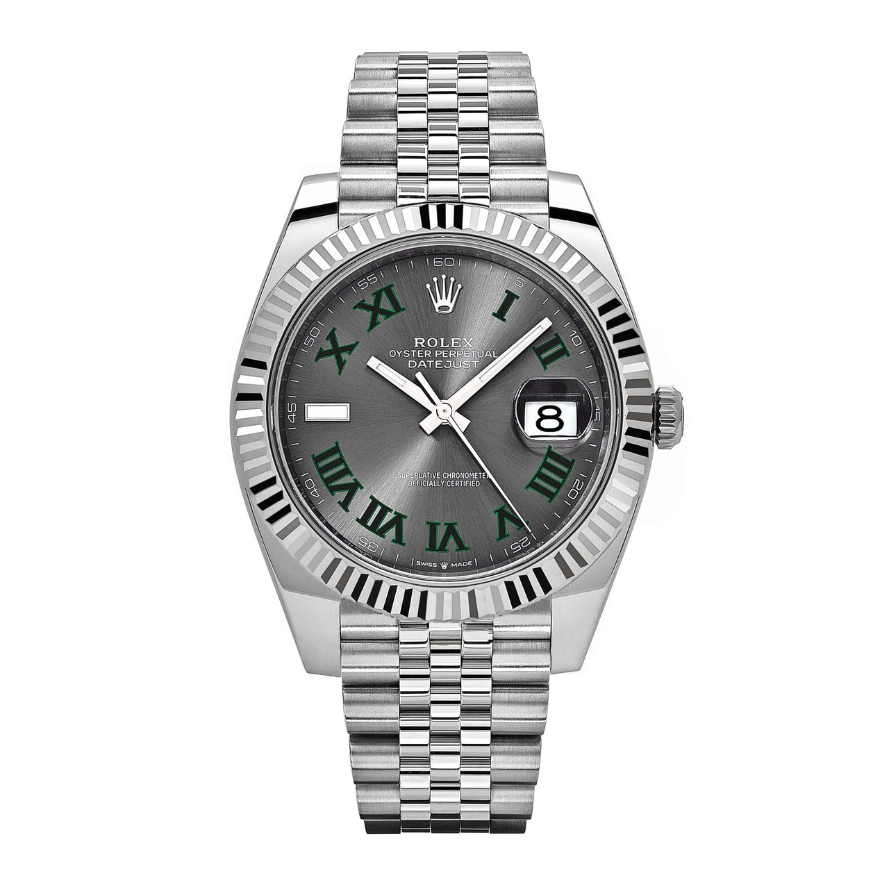 Rolex Datejust 126334 'Wimbledon' Stainless Steel Slate Dial Jubilee (2024)