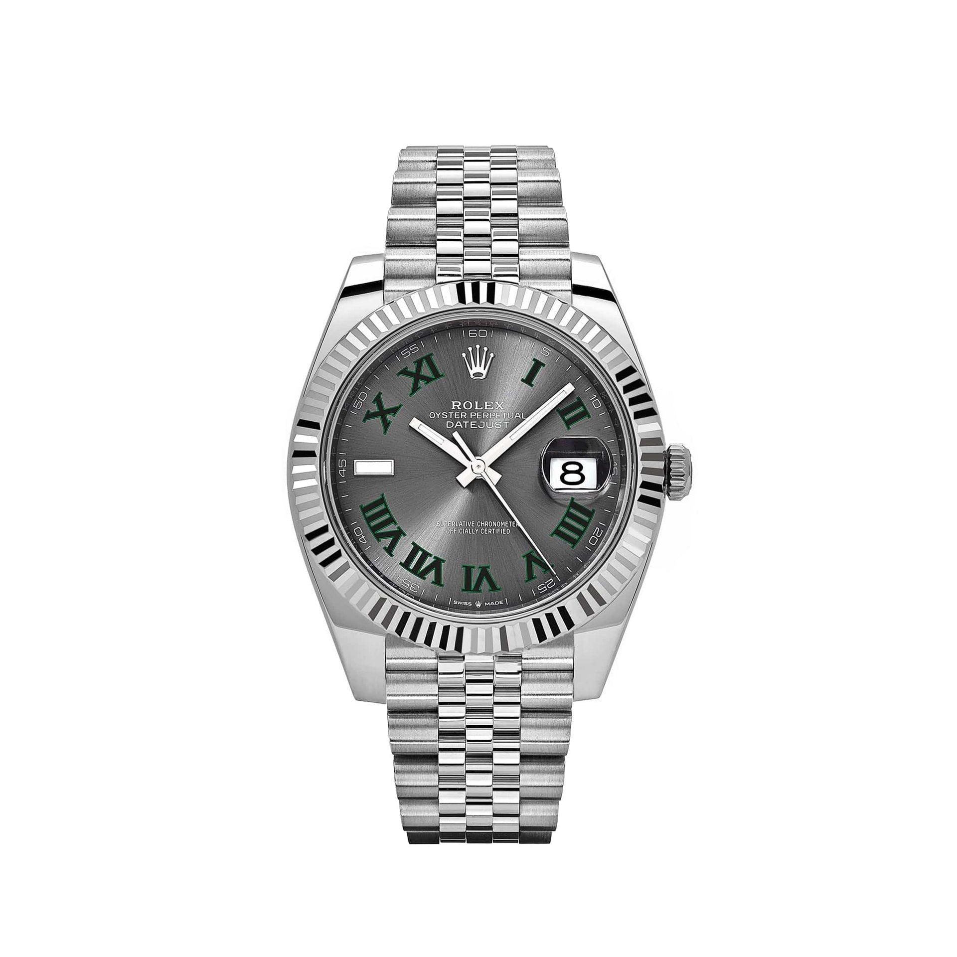 Rolex Datejust 41 126334 'Wimbledon' Stainless Steel Slate Dial Jubilee  (2025)