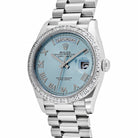 Rolex Datejust 128396TBR Platinum Ice Blue Dial Diamond Bezel (2024)