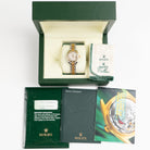 Rolex Datejust 179173 'Ladies' Stainless Steel Yellow Gold Ivory Pyramid Roman Numerals Dial Jubilee (2005)