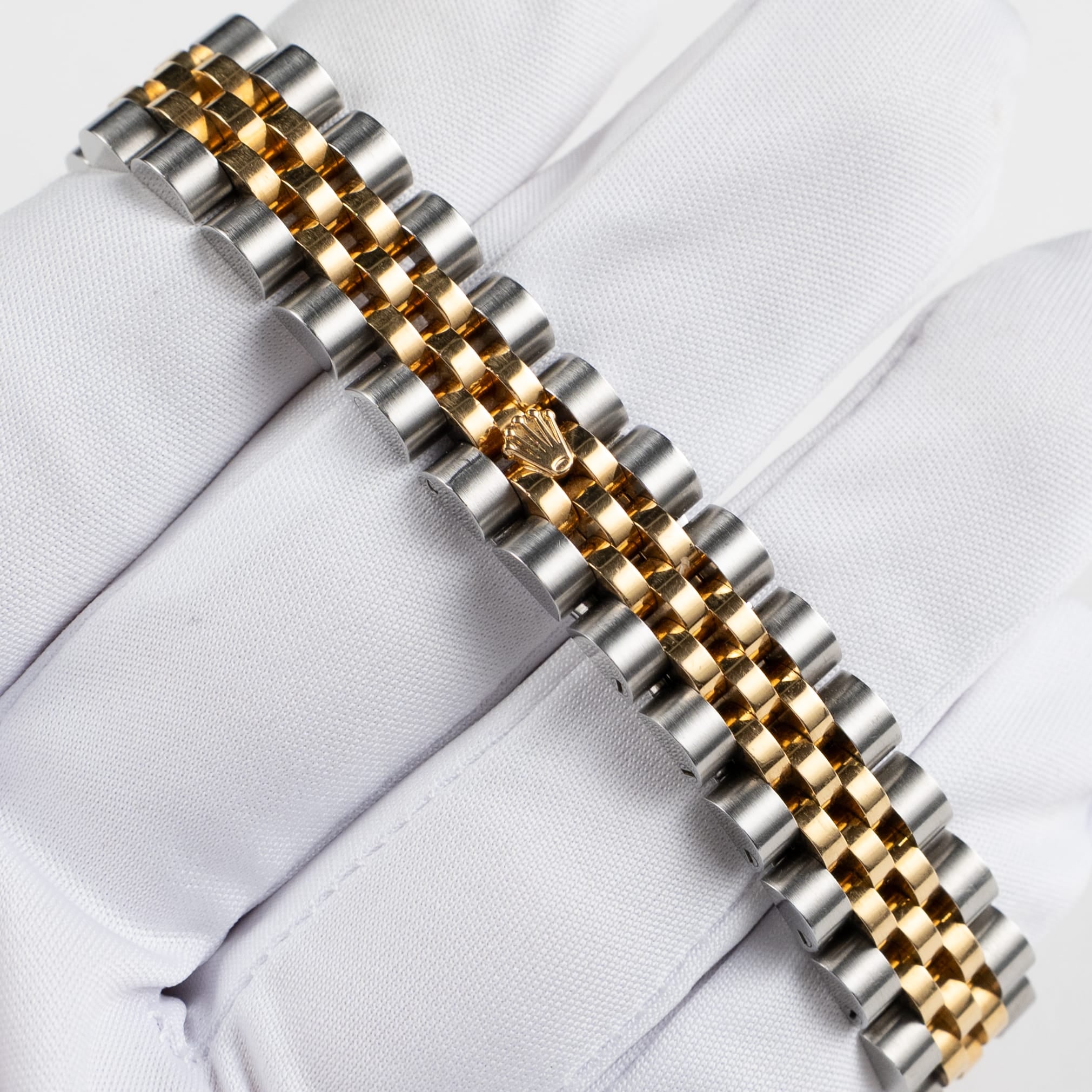 Rolex Datejust 179173 'Ladies' Stainless Steel Yellow Gold Ivory Pyramid Roman Numerals Dial Jubilee (2005)