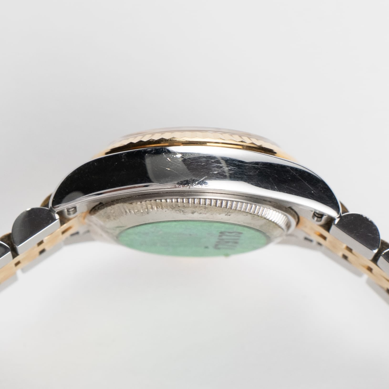 Rolex Datejust 179173 'Ladies' Stainless Steel Yellow Gold Ivory Pyramid Roman Numerals Dial Jubilee (2005)