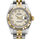 Rolex Datejust 179173 'Ladies' Stainless Steel Yellow Gold Ivory Pyramid Roman Numerals Dial Jubilee (2005)
