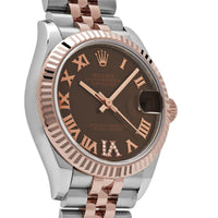 Thumbnail for Rolex Datejust 278271 Rose Gold Stainless Steel Roman Chocolate Dial Jubilee (2021)