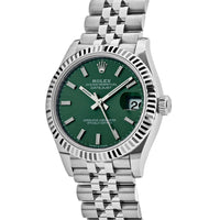 Thumbnail for Luxury Watch Rolex Datejust 31 Ladies'  Stainless Steel Mint Green Dial Jubilee  278274 Wrist Aficionado