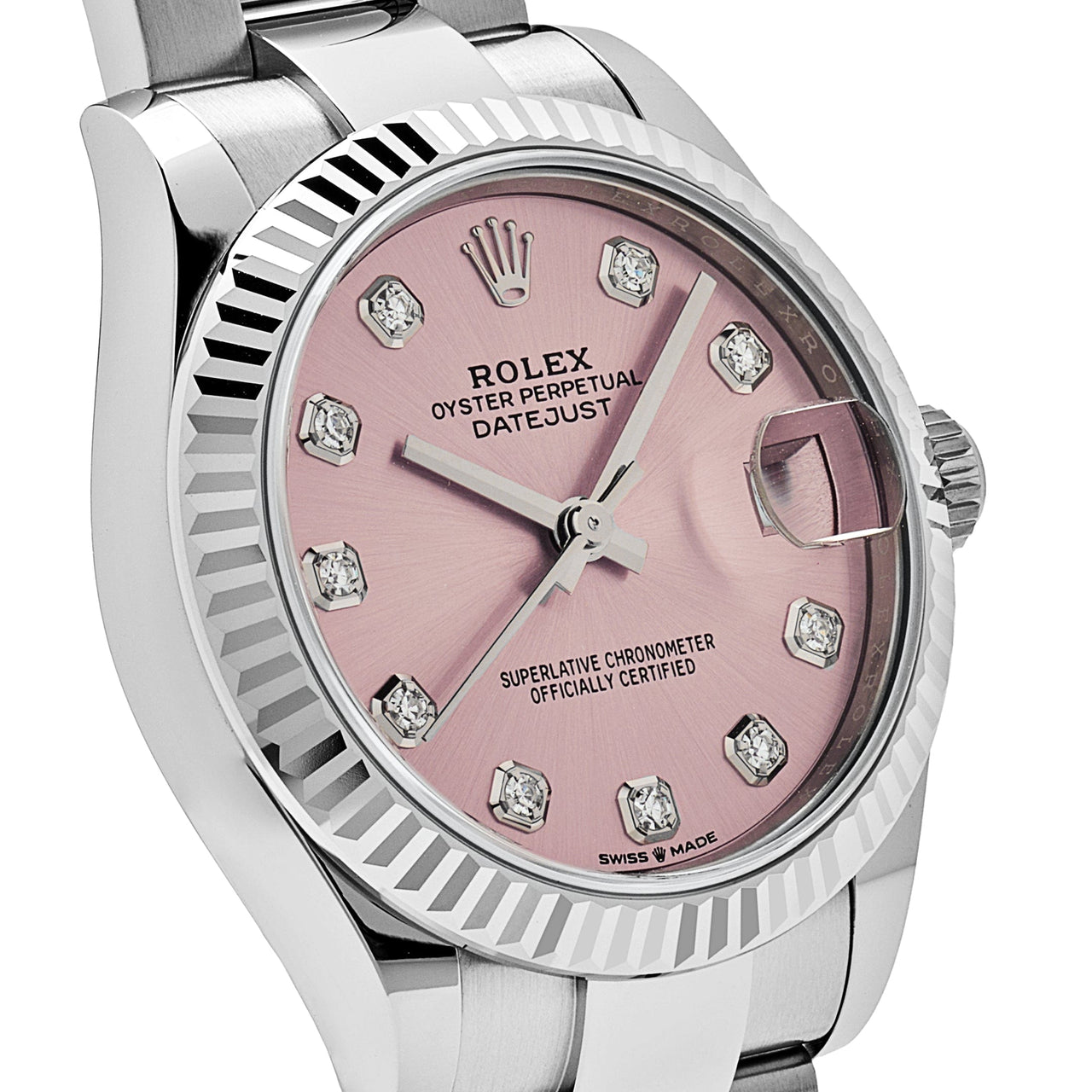 Rolex Datejust 278274 Stainless Steel Pink Diamond Dial