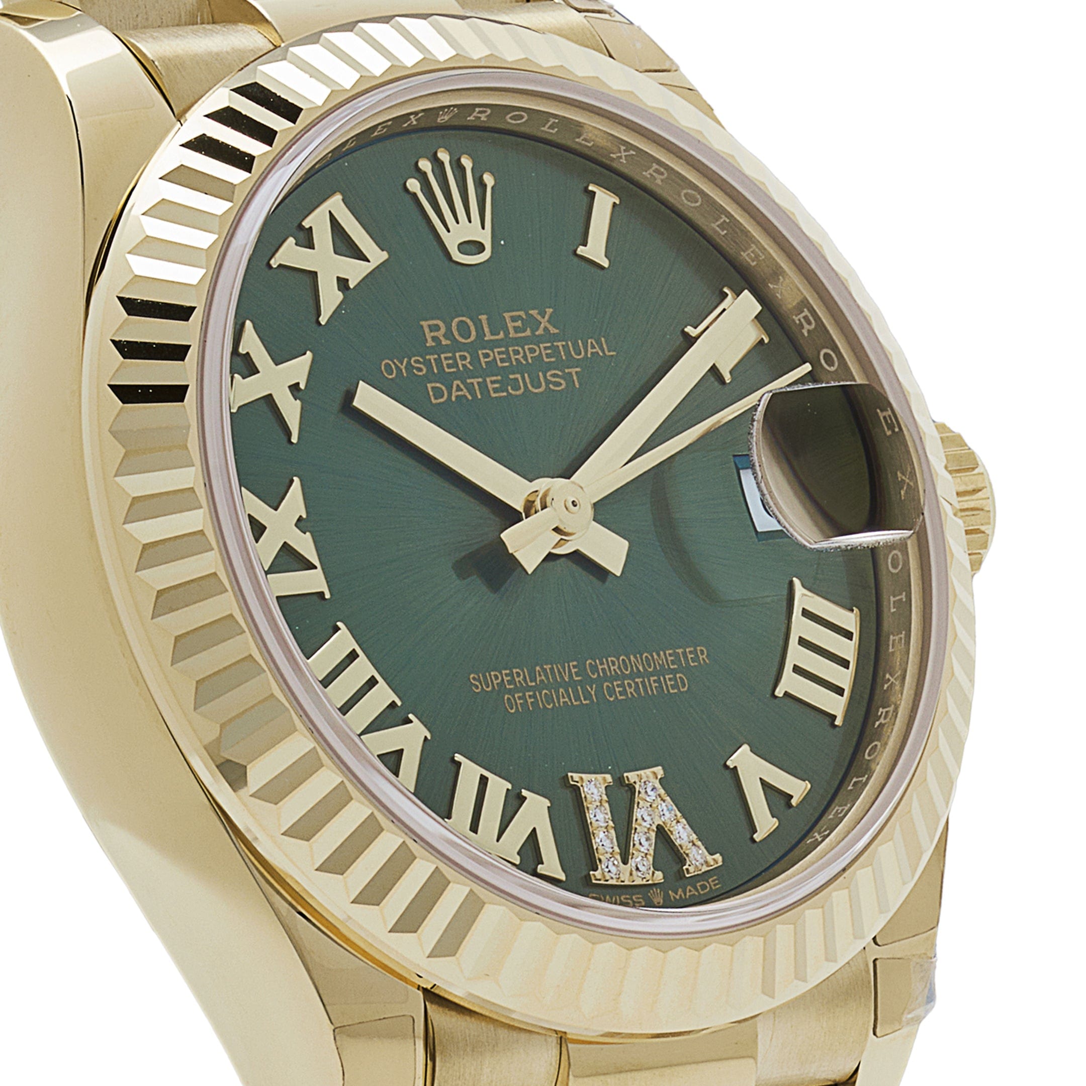 Rolex Datejust 31 278278 'Ladies' Yellow Gold Red Ombre Diamond
