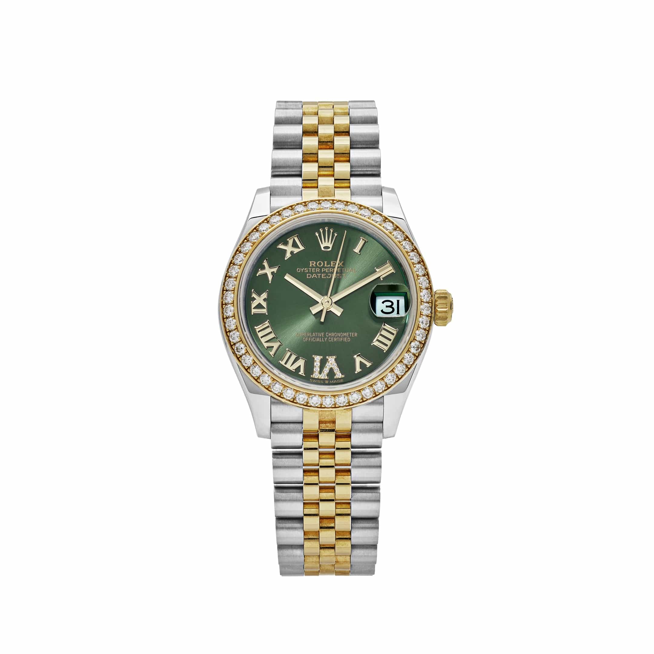 Rolex Datejust 31 278278 'Ladies' Yellow Gold Red Ombre Diamond