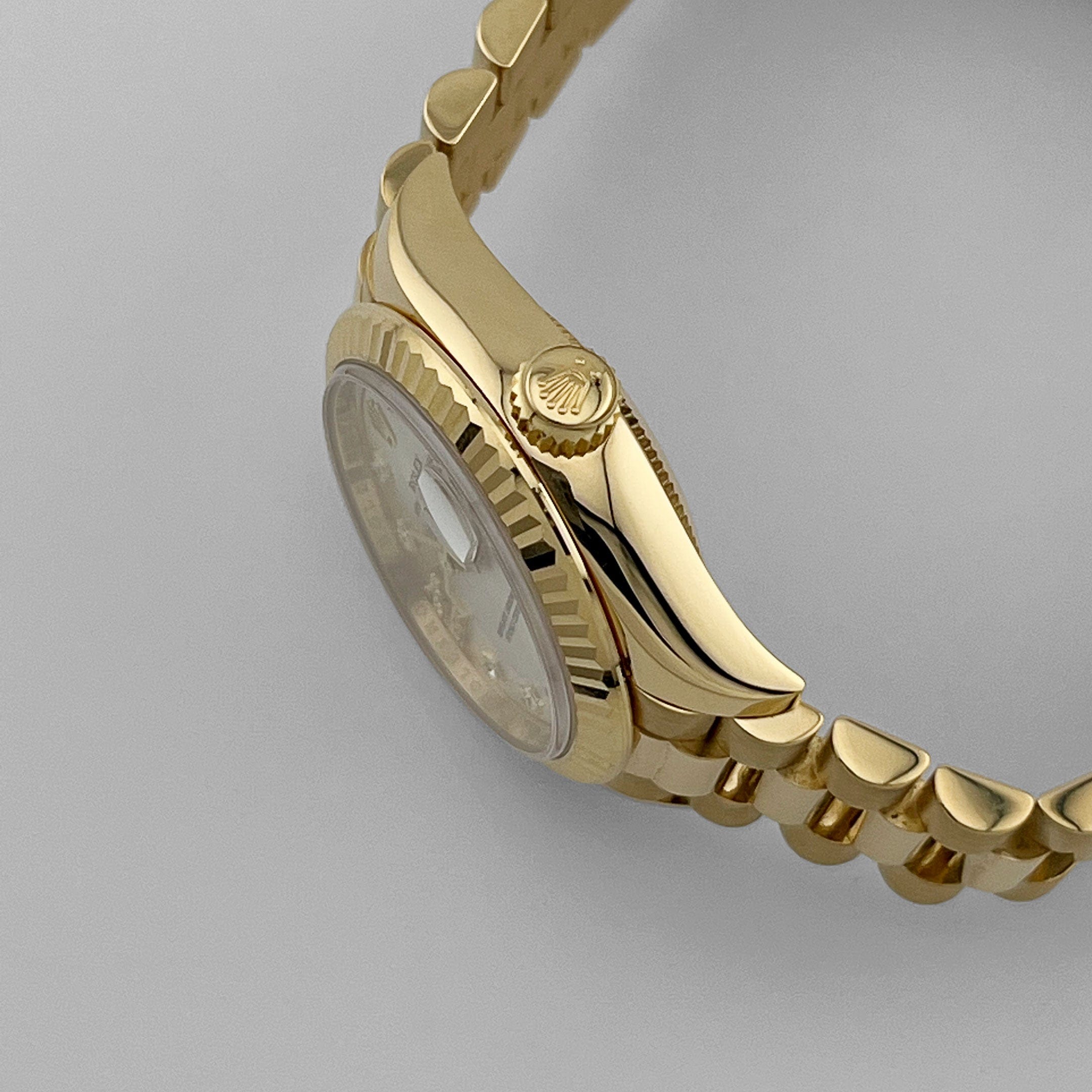 Rolex Datejust 28 279178 'Ladies' Yellow Gold Silver Diamond Dial