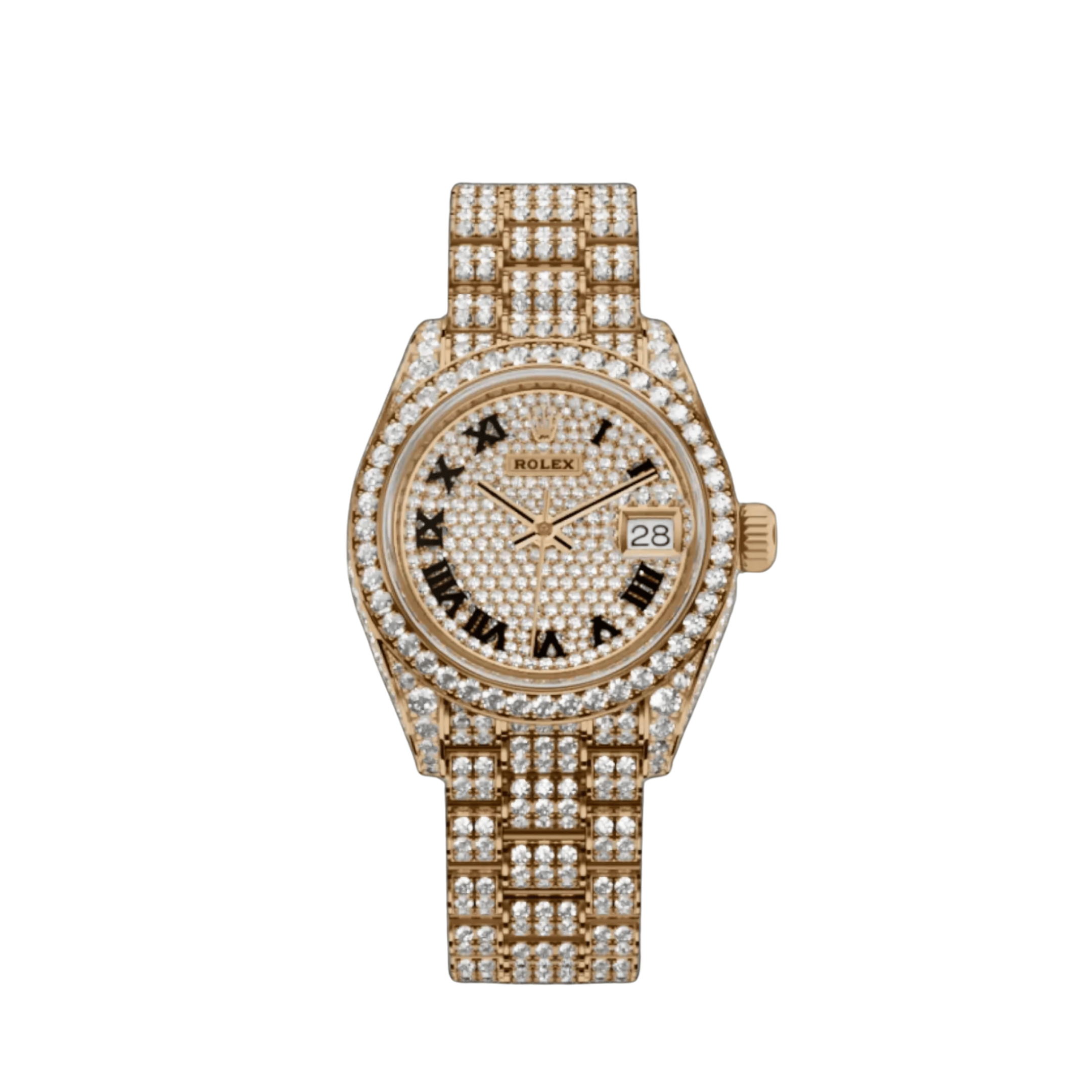 Rolex Datejust 28 279458RBR 'Ladies' Yelow Gold Diamond Set Jubilee
