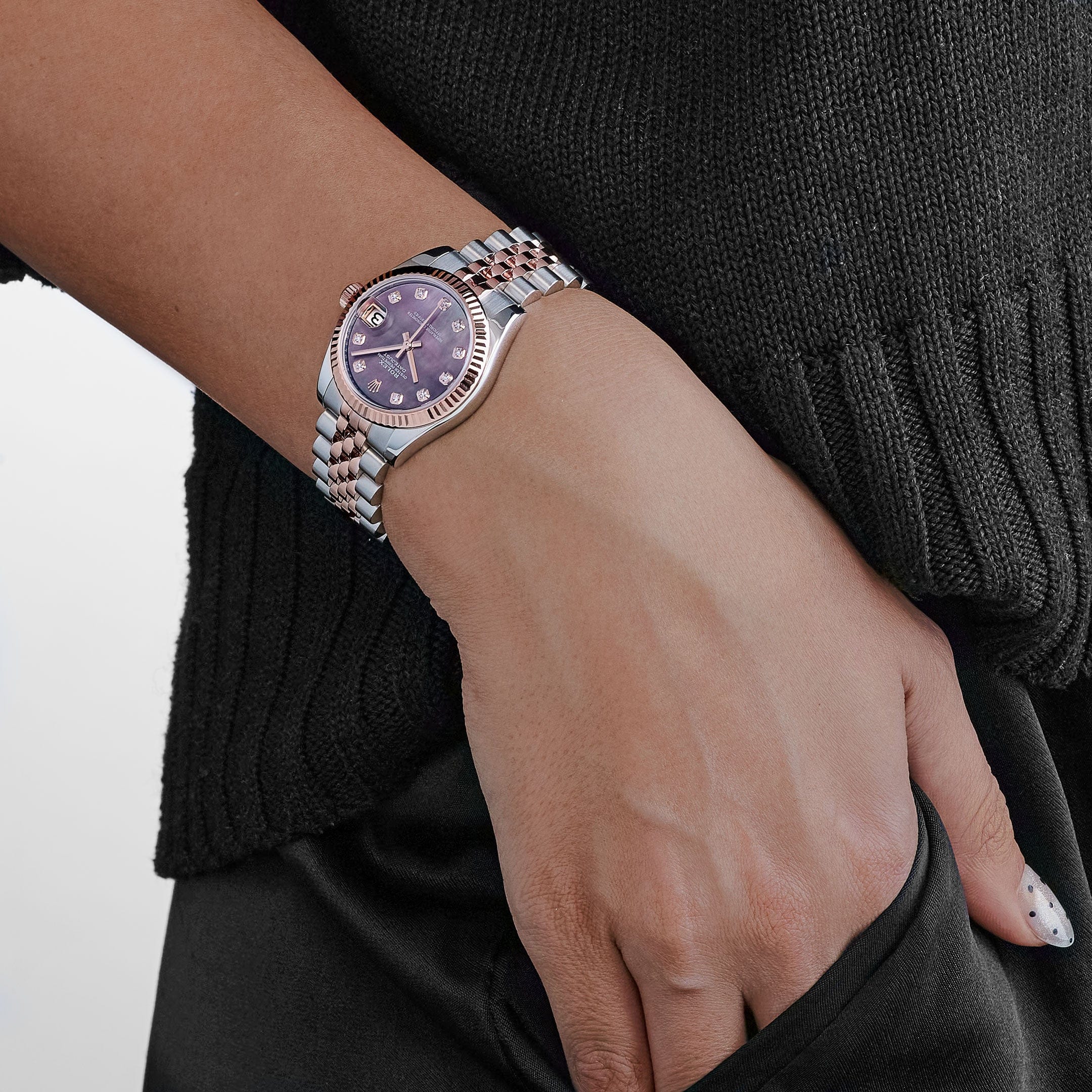 Rolex Datejust 31 178271 'Ladies' Stainless Steel Rose Gold Mother