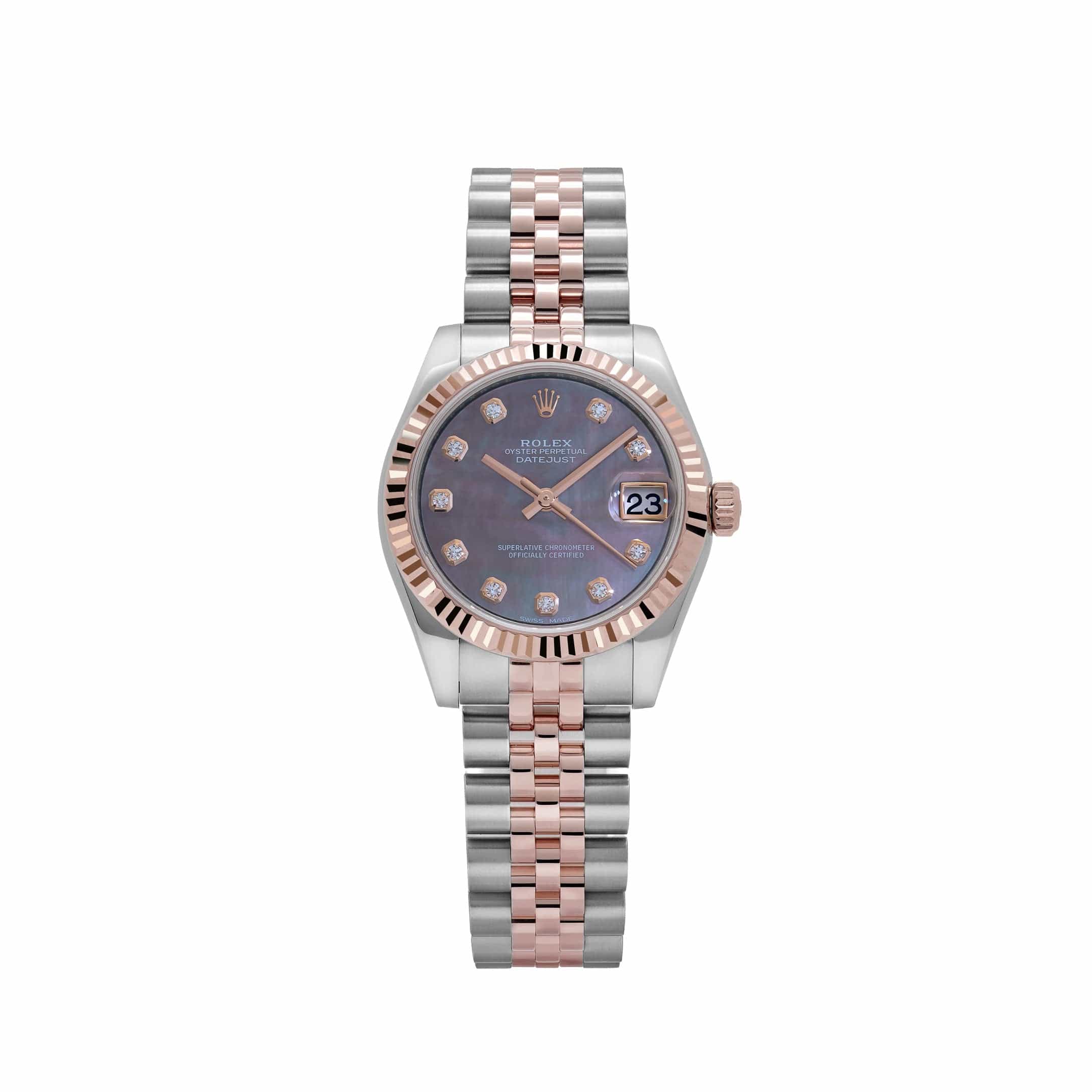 Rolex Datejust 31 178271 'Ladies' Stainless Steel Rose Gold Mother