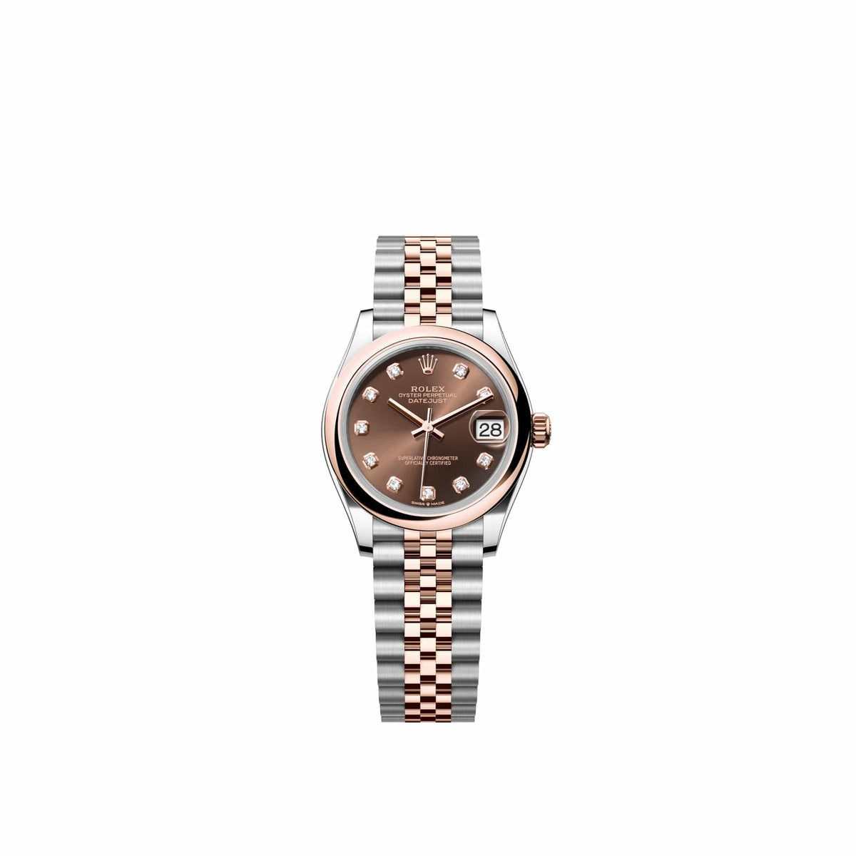 Rolex Datejust 31 278241 Rose Gold Stainless Steel Chocolate Diamond Dial Jubilee (2026)