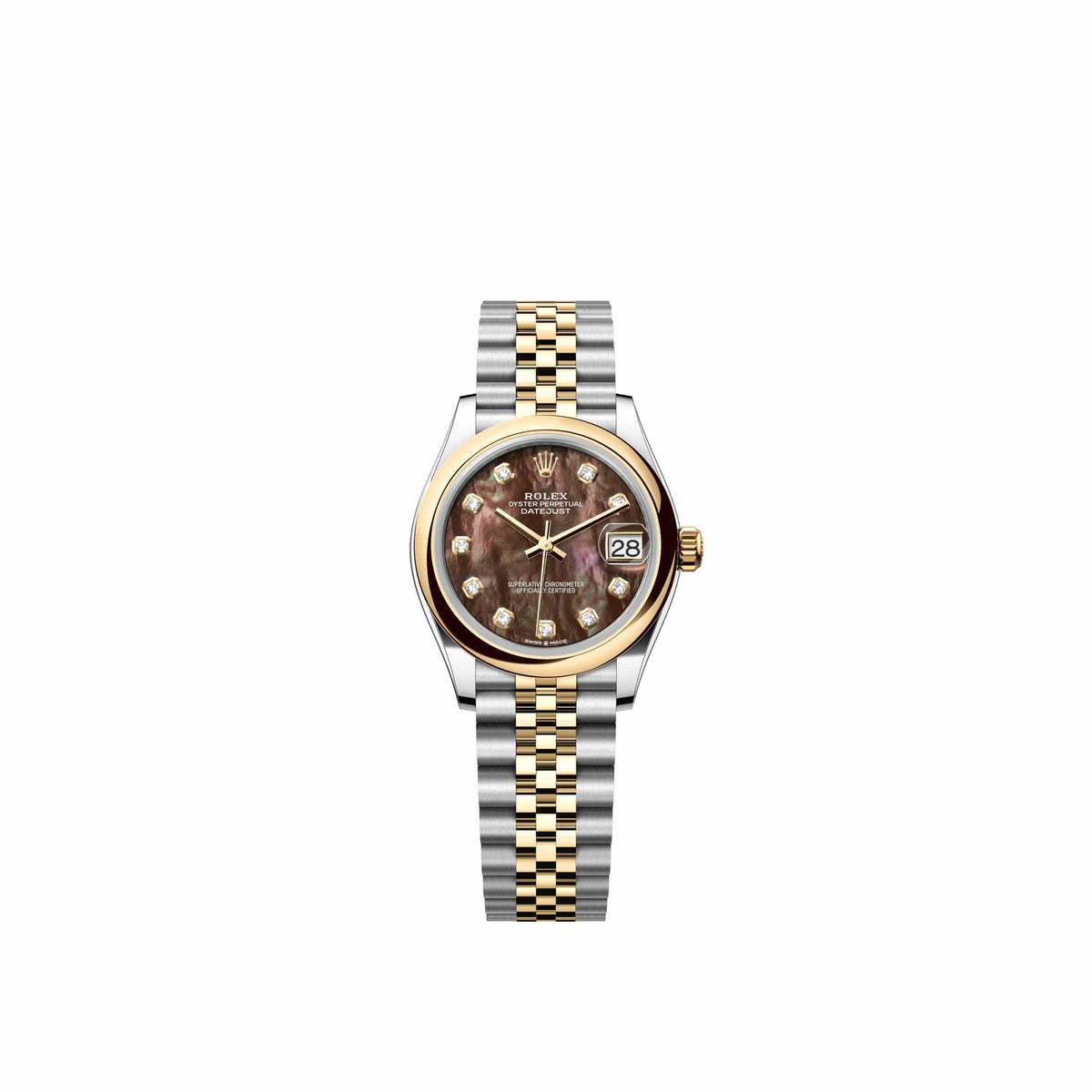 Rolex Datejust 31 278243 Yellow Gold Stainless Steel Black Mother of Pearl Diamond Dial Jubilee (2026)