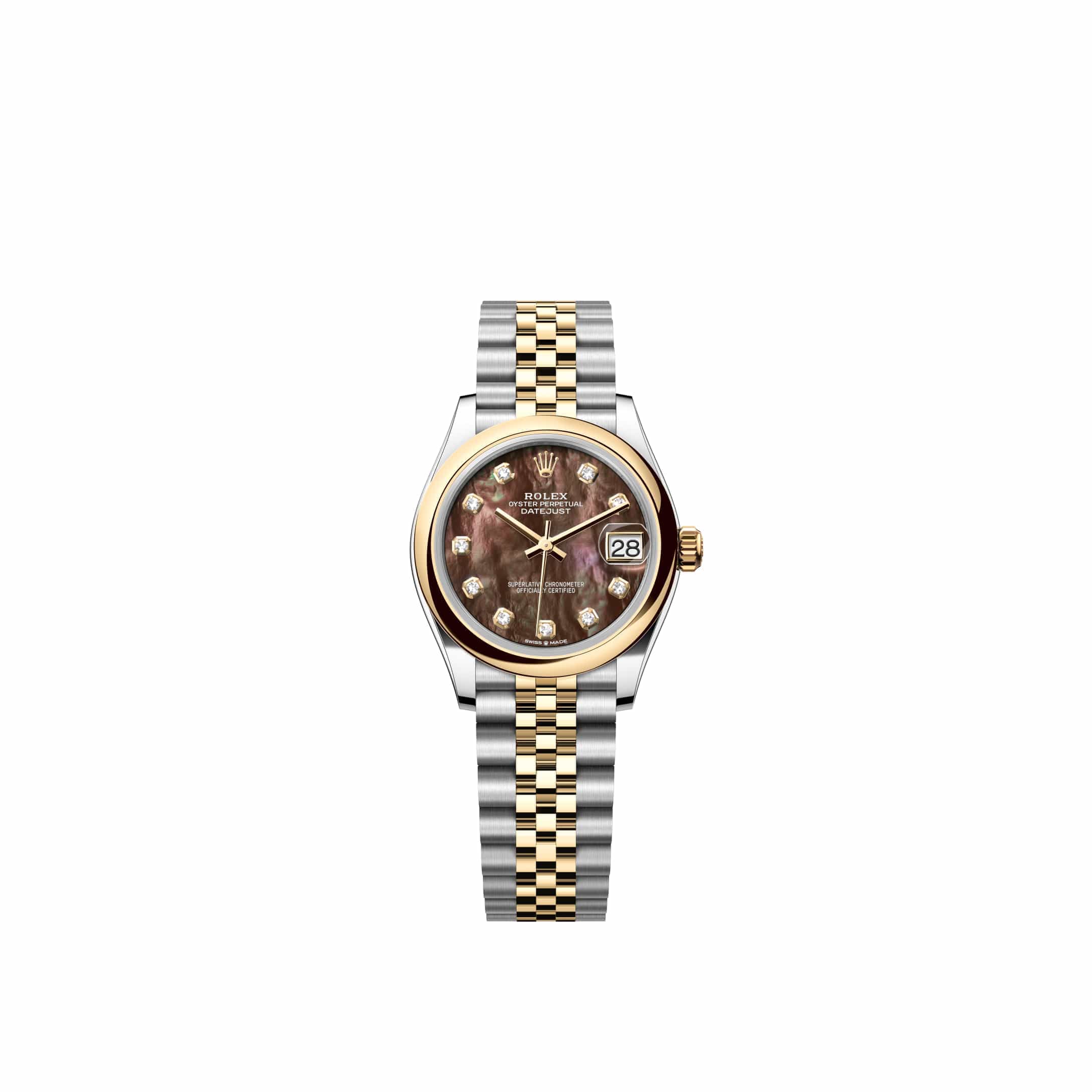Rolex Datejust 31 278243 Yellow Gold Stainless Steel Black Mother of Pearl Diamond Dial Jubilee (2026)