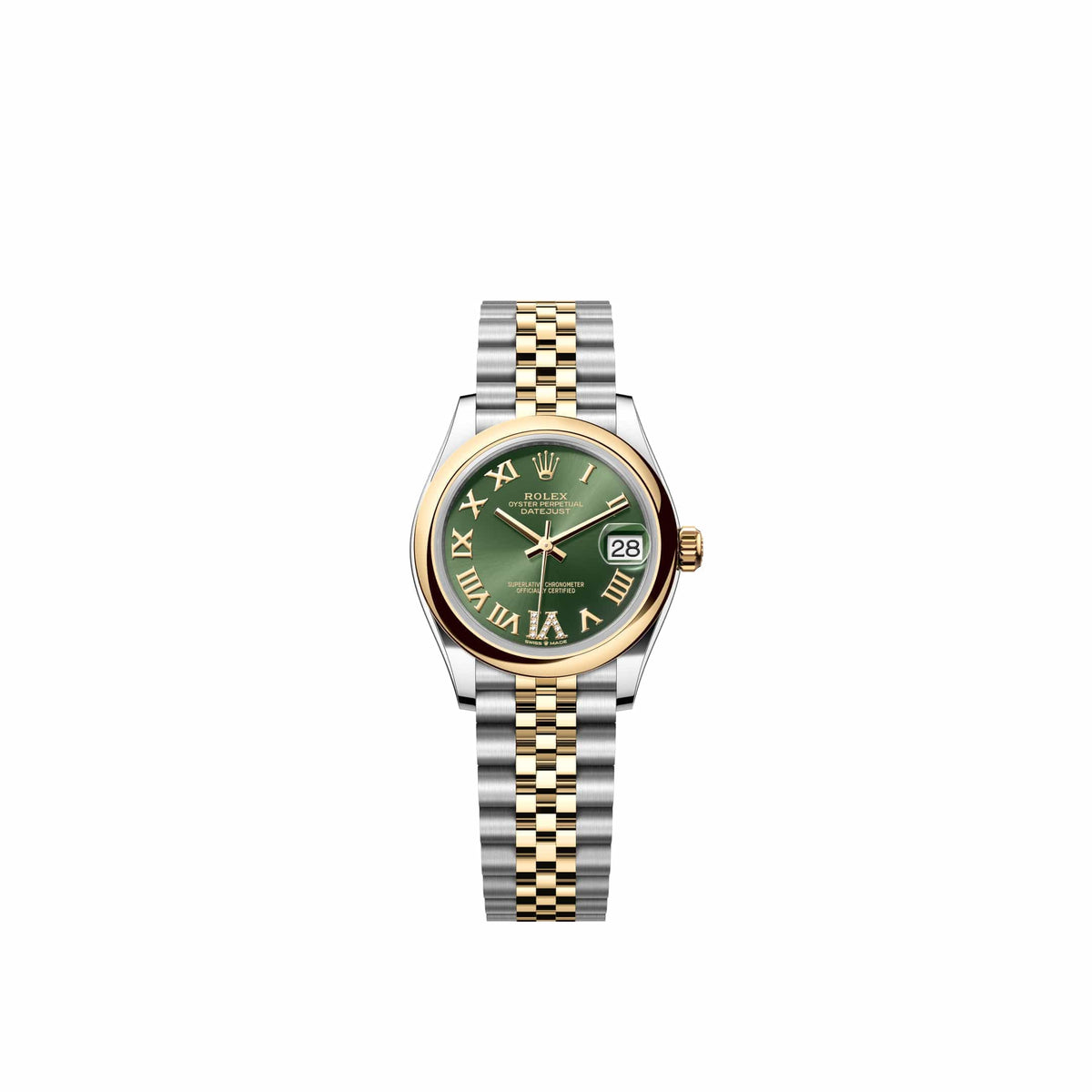 Rolex Datejust 31 278243 Yellow Gold Stainless Steel Olive Green Diamond Roman Dial Jubilee (2026)