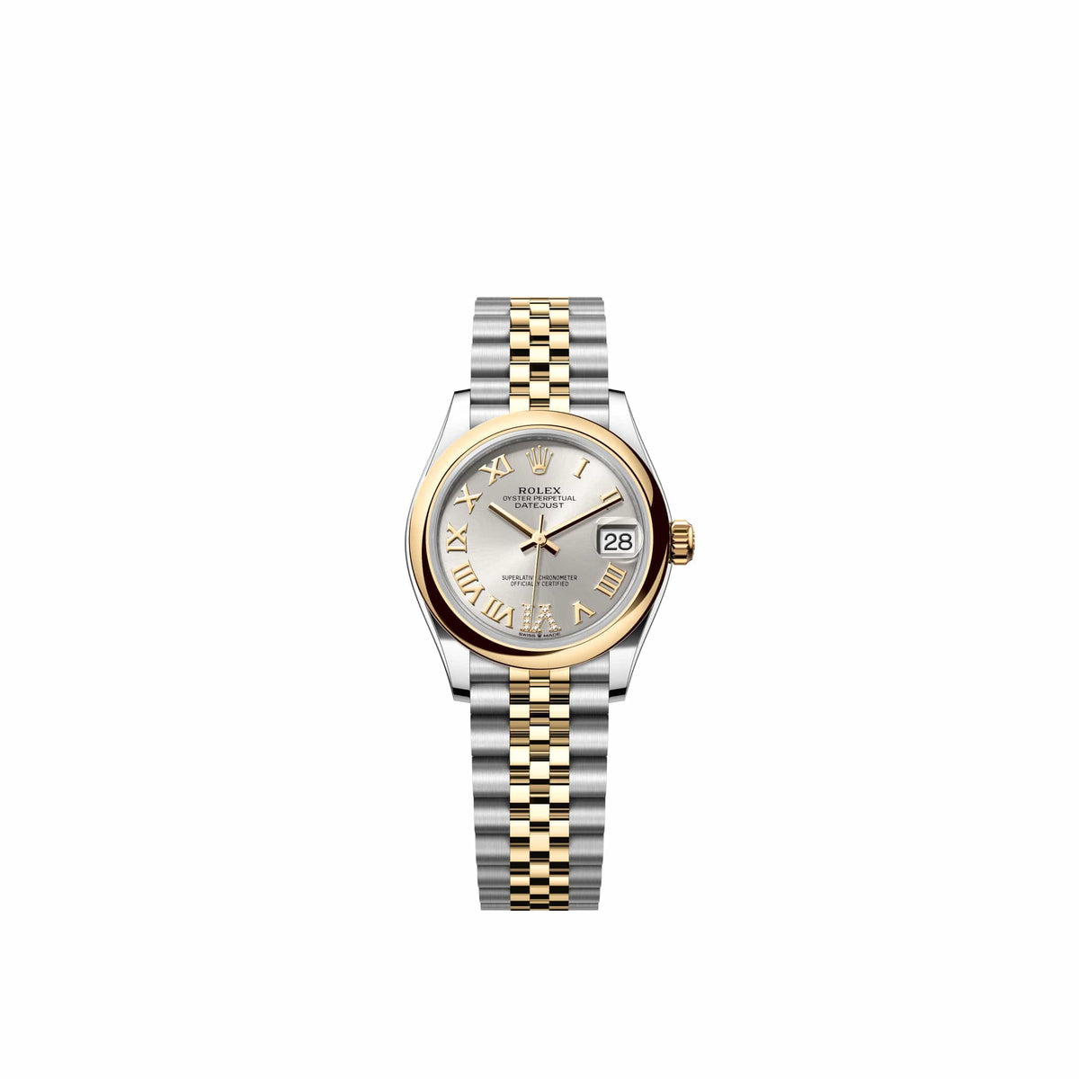 Rolex Datejust 31 278243 Yellow Gold Stainless Steel Silver Diamond Roman Dial Jubilee (2026)