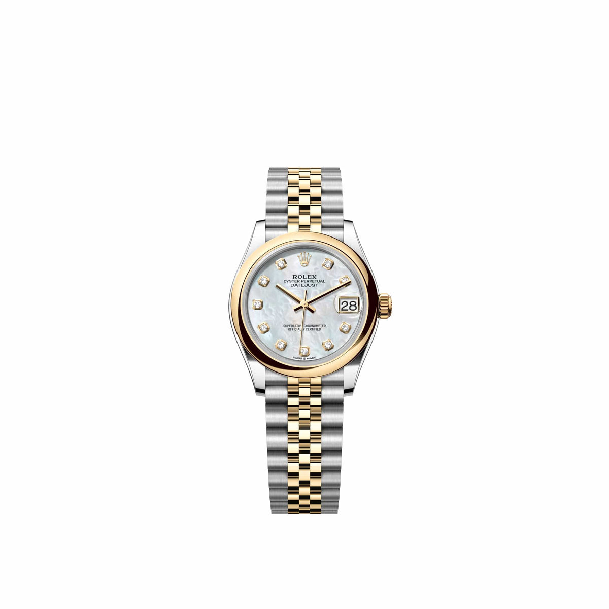 Rolex Datejust 31 278243 Yellow Gold Stainless Steel White Mother of Pearl Diamond Dial Jubilee (2026)