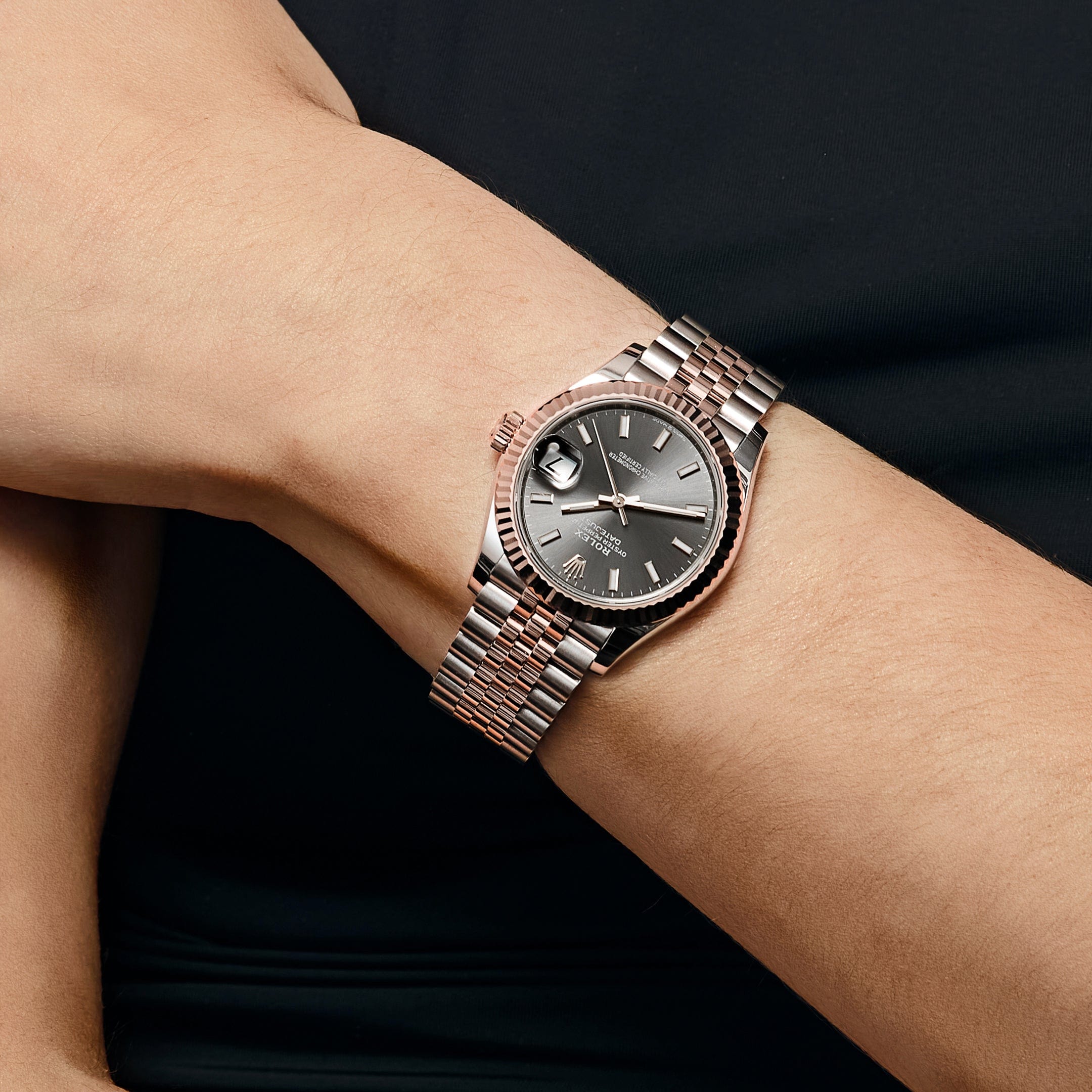 Rolex Datejust 31 278271 'Ladies' Stainless Steel Rose Gold Slate Dial (2025)