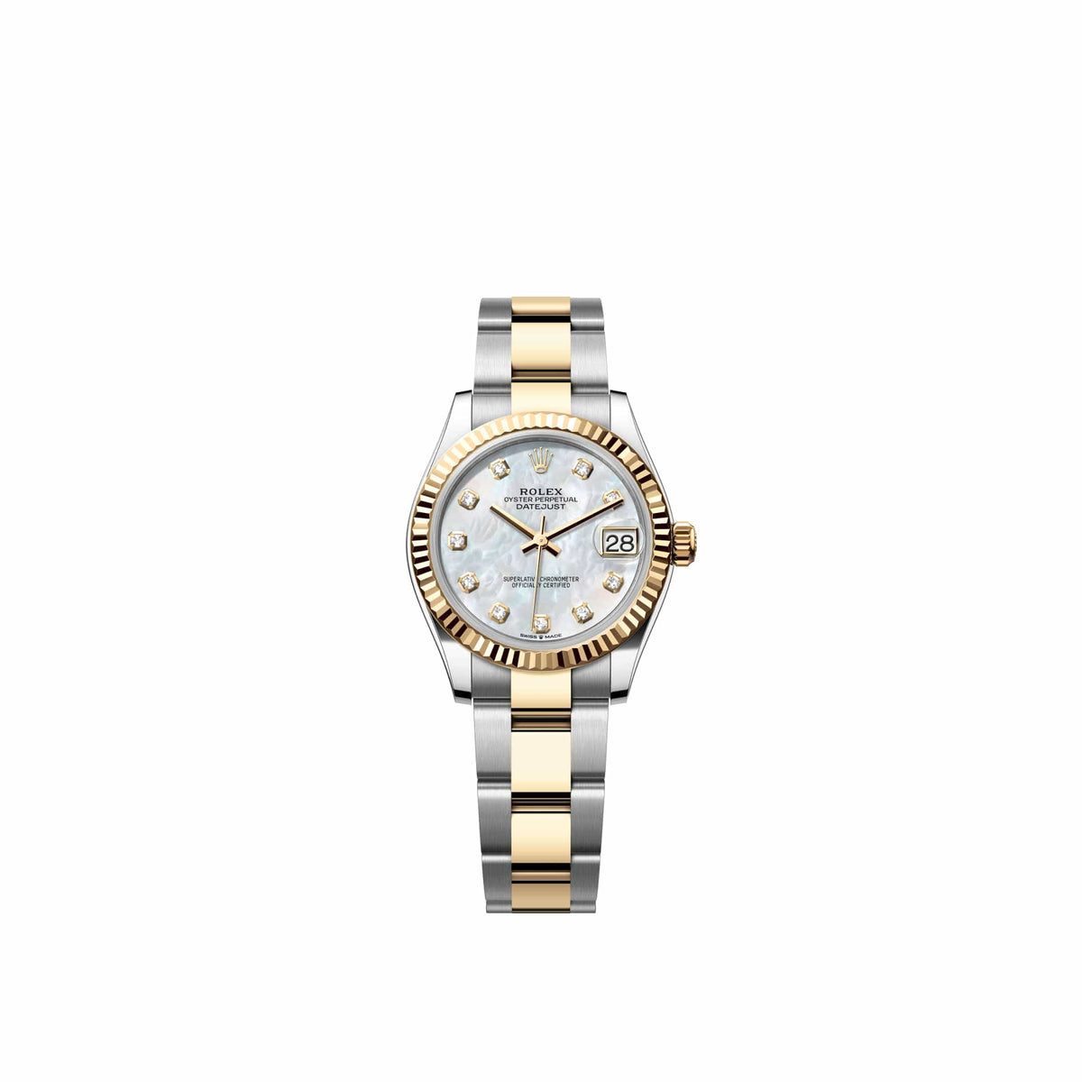 Rolex Datejust 31 278273 Yellow Gold Stainless Steel White Mother of Pearl Diamond Dial Oyster (2026)