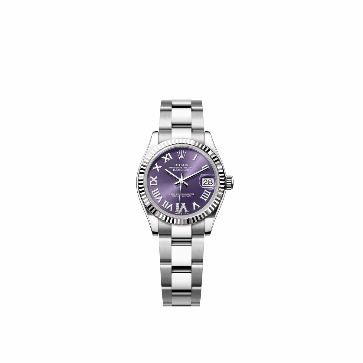 Rolex Datejust 31 278274 Stainless Steel Aubergine Diamond Roman Dial Oyster (2026)