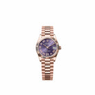 Rolex Datejust 31 278275 Rose Gold Aubergine Diamond Roman Dial President (2026)