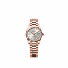 Rolex Datejust 31 278275 Rose Gold Silver Diamond Dial President (2026)