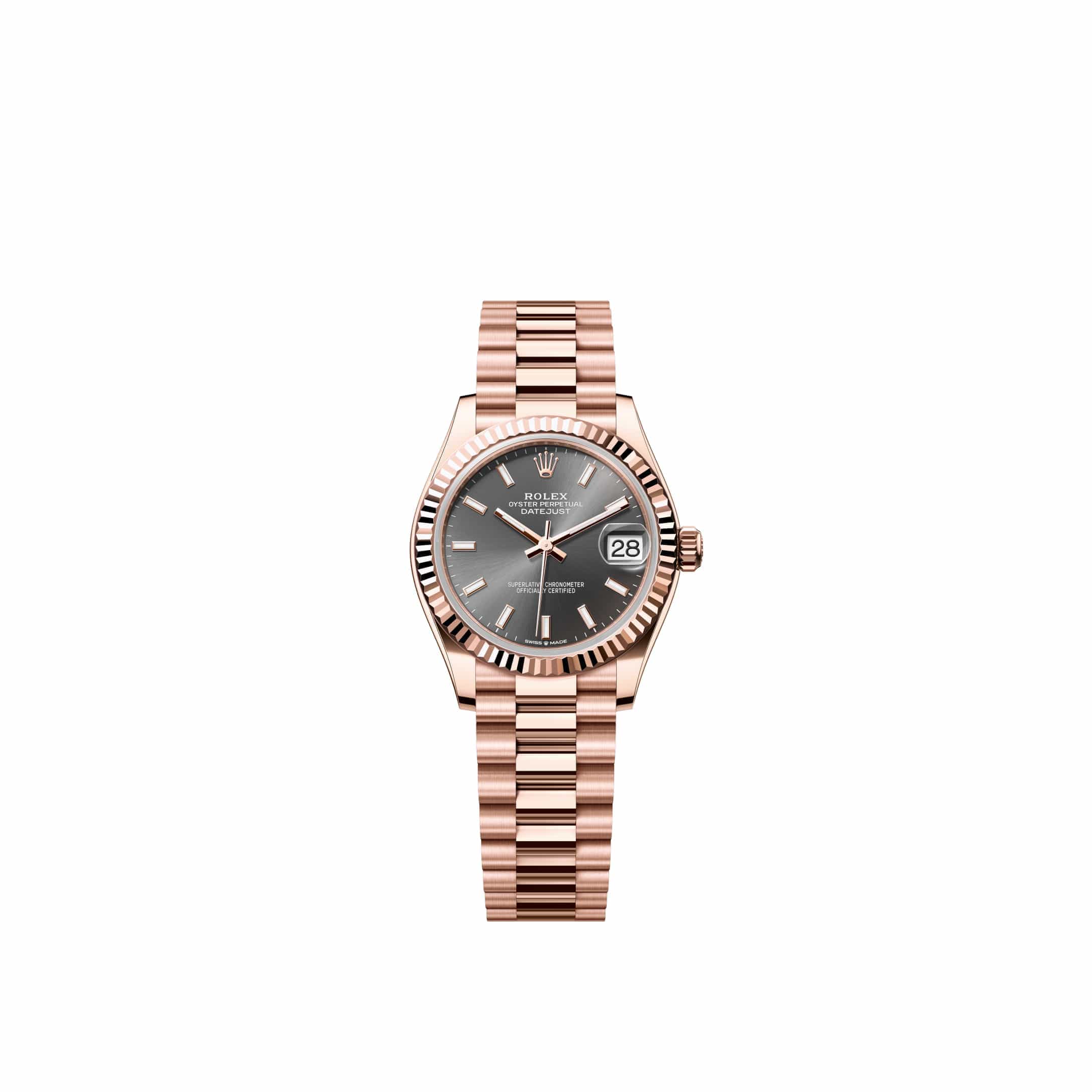 Rolex Datejust 31 278275 Rose Gold Slate Dial President (2026)