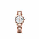 Rolex Datejust 31 278275 Rose Gold White Mother of Pearl Diamond Dial President (2026)