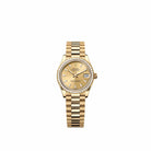 Rolex Datejust 31 278288RBR Yellow Gold Champagne Dial President Diamond Bezel (2026)