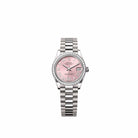 Rolex Datejust 31 278289RBR White Gold Pink Diamond Roman Dial President Diamond Bezel (2026)