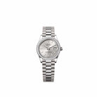 Rolex Datejust 31 278289RBR White Gold Silver Dial President Diamond Bezel (2026)