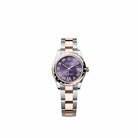 Rolex Datejust 31 278341RBR Rose Gold Stainless Steel Aubergine Diamond Roman Dial Oyster Diamond Bezel (2026)