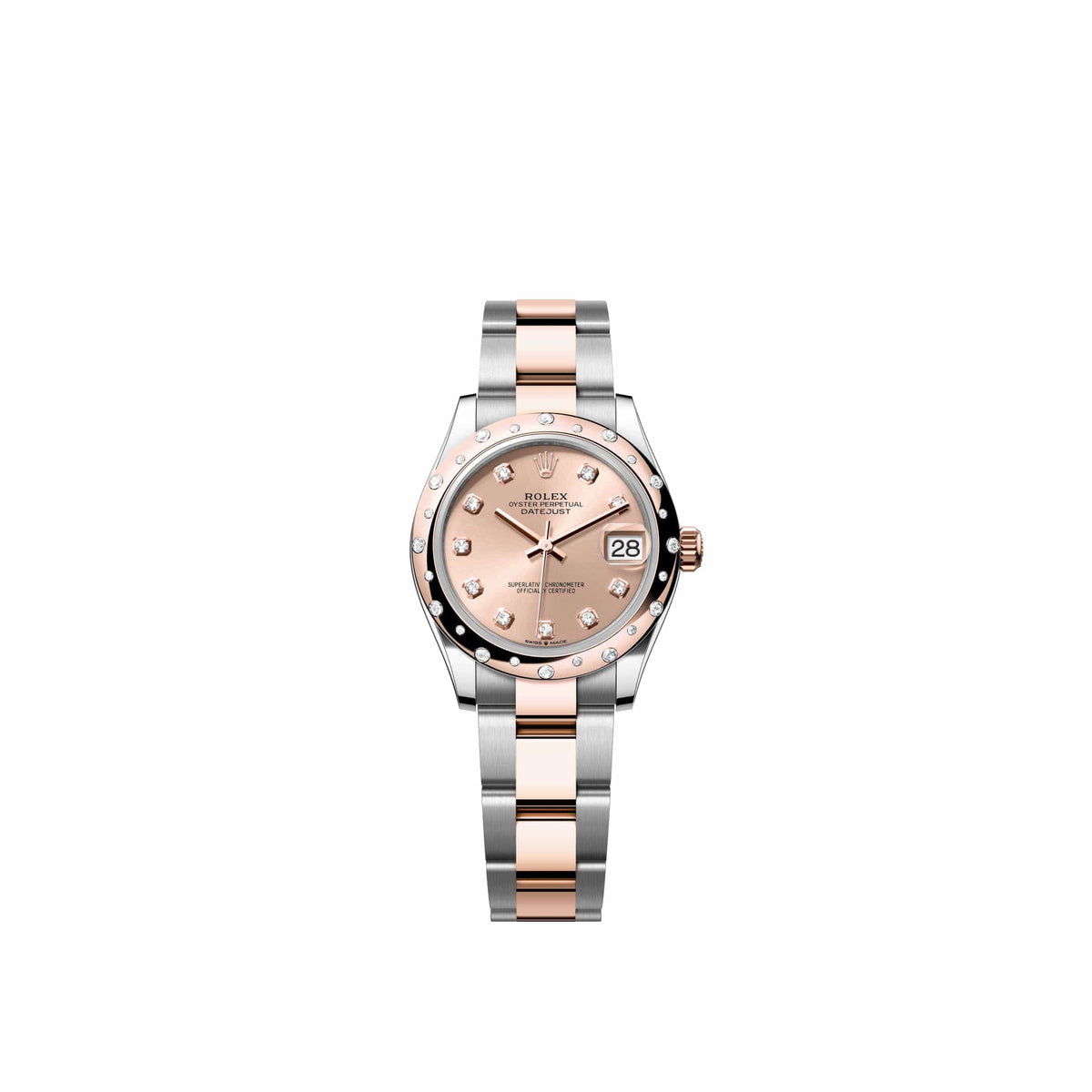 Rolex Datejust 31 278341RBR Rose Gold Stainless Steel Rose Diamond Dial Oyster Diamond Bezel (2026)
