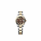 Rolex Datejust 31 278343RBR Yellow Gold Stainless Steel Black Mother of Pearl Diamond Dial Oyster Diamond Bezel (2026)