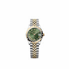 Rolex Datejust 31 278343RBR Yellow Gold Stainless Steel Olive Green Diamond Roman Dial Jubilee Diamond Bezel (2026)