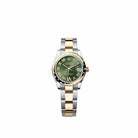 Rolex Datejust 31 278343RBR Yellow Gold Stainless Steel Olive Green Diamond Roman Dial Oyster Diamond Bezel (2026)