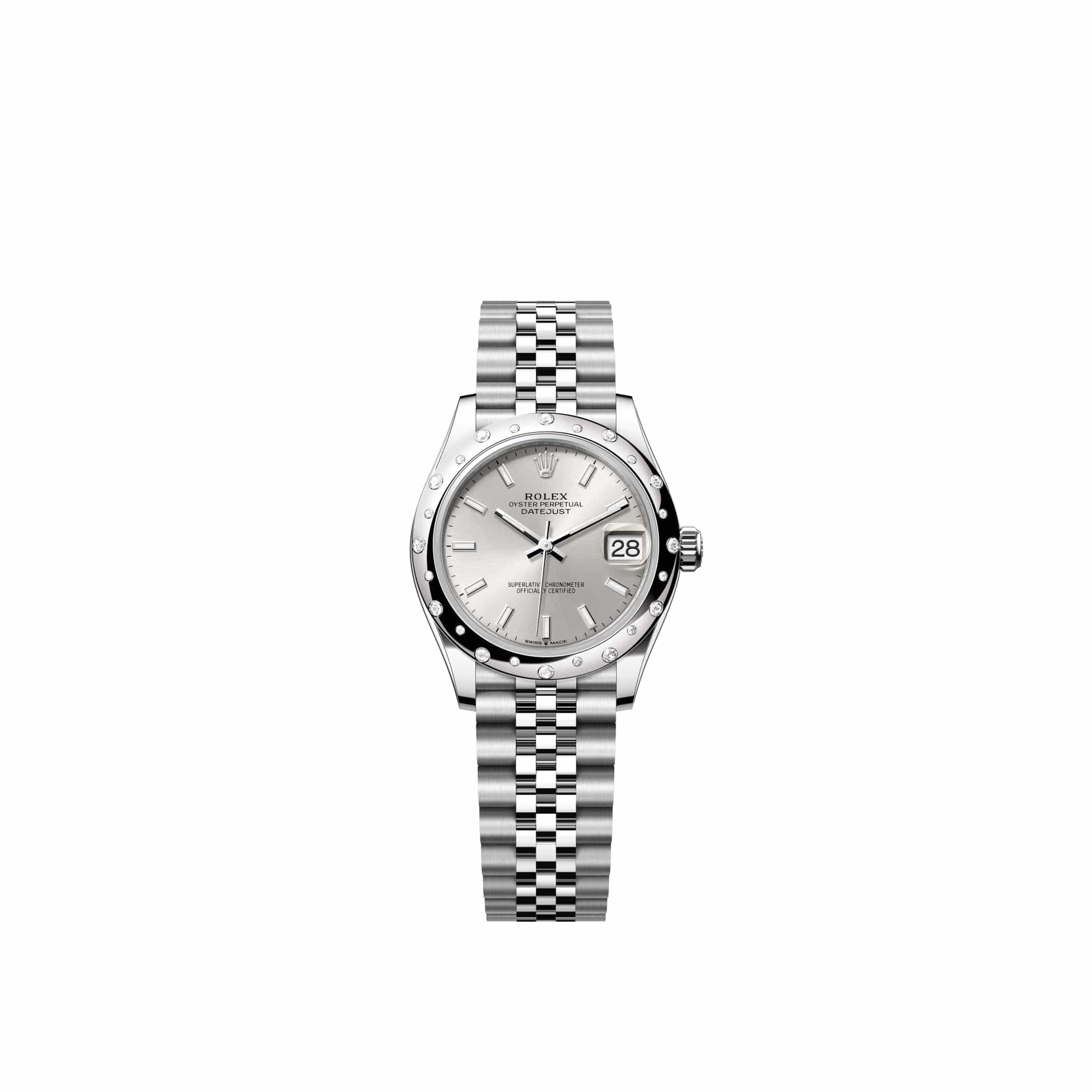 Rolex Datejust 31 278344RBR Stainless Steel Silver Dial Jubilee Diamond Bezel (2026)