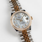 Rolex Datejust 31 278383RBR 'Ladies' Stainless Steel Yellow Gold Mother of Pearl Diamond Dial Diamond Bezel Jubilee (2026)