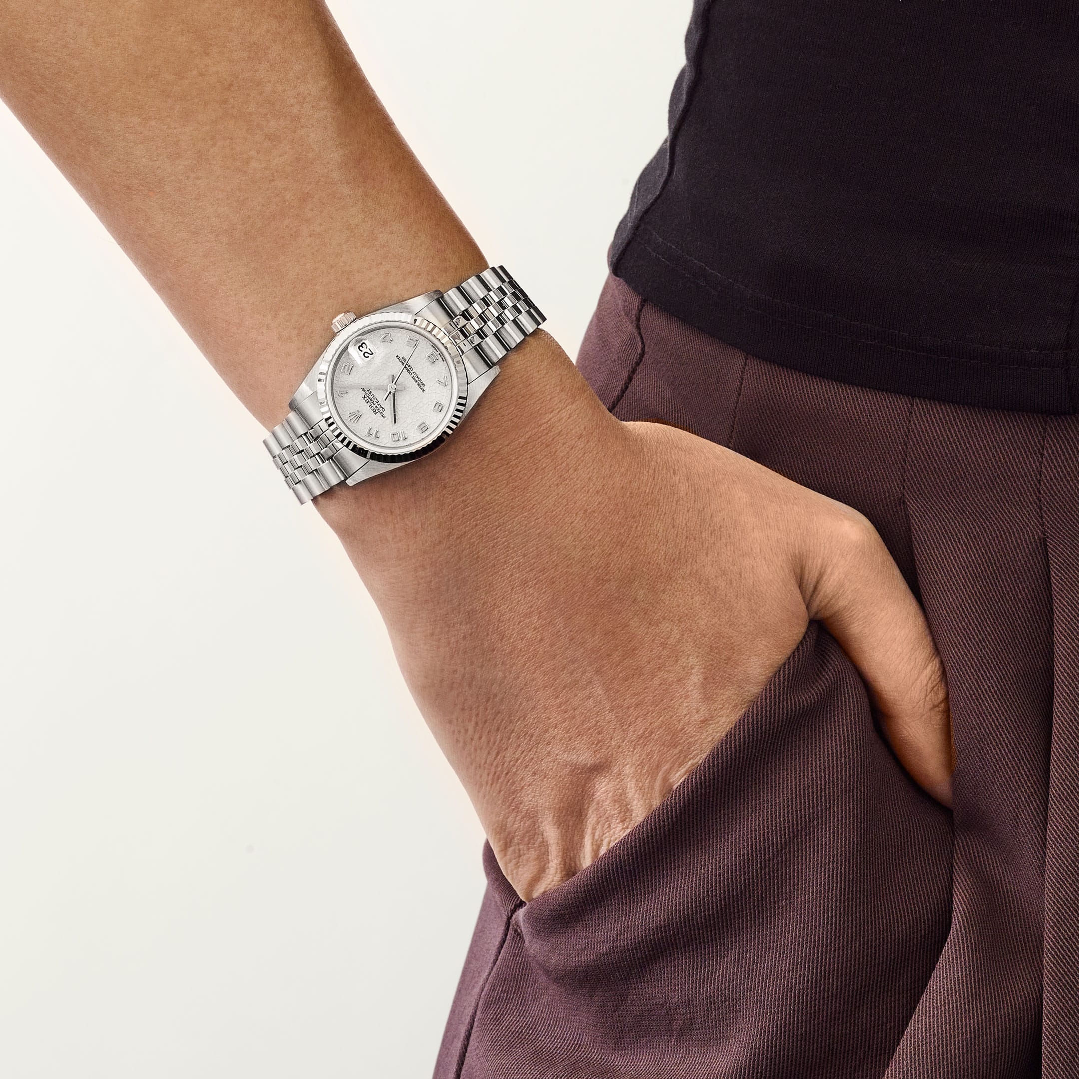 Rolex Datejust 31 78274 'Ladies' Stainless Steel Ivory Jubilee Arabic Dial (2002)